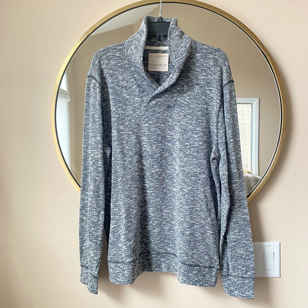 Banana Republic Men's Turtleneck Sweater in Heather Gray